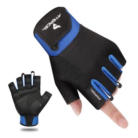 ATERCEL Fitness Gloves, Training Gloves for Crossfit, Bodybuilding, Cycling, Gym, Strength Training, Sports Gloves for Men and Women (Blue, S)