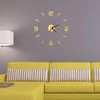 Wall Watch Decor, Wall Clock Sticker 3D Big Watch Decor