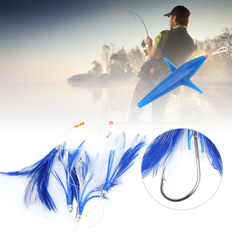 Schwertfisch Feather Tuna Artificial Fishing Lure Tease Accessories for Large