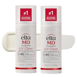 EltaMD UV Clear Face Sunscreen SPF, Oil-Free Sunscreen with Zinc Oxide, Dermatologist Recommended