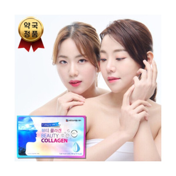 Beauty Collagen 30 packets, collagen for those in their 20s, skin elasticity supplement, facial tightening collagen peptide, wrinkle improvement moisture care, 60 packets (2 months) / 뷰티콜라겐 30포 20대콜라겐 피부탄력영양제 얼굴당김 콜라갠 펩타이드 주름개선 수분케어, 60포（2개월）