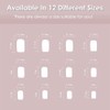 24 Pcs de Uñas Postizas a Presión,Uñas Postizas Cuadradas Cortas