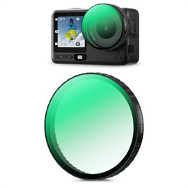 K&F CONCEPT Snap-on Black Diffusion 1/4 Filters Compatible with DJI Action 6, Black-mist 1/4