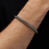 Treasure Bay Men's Solid Sterling Silver Bangle Bracelet