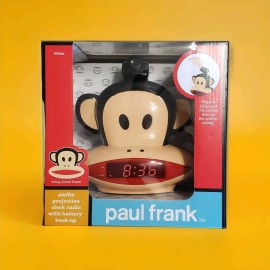 Paul Frank Julius Monkey Radio AM/FM Alarm Clock Projector 90s Y2K NEW PF254