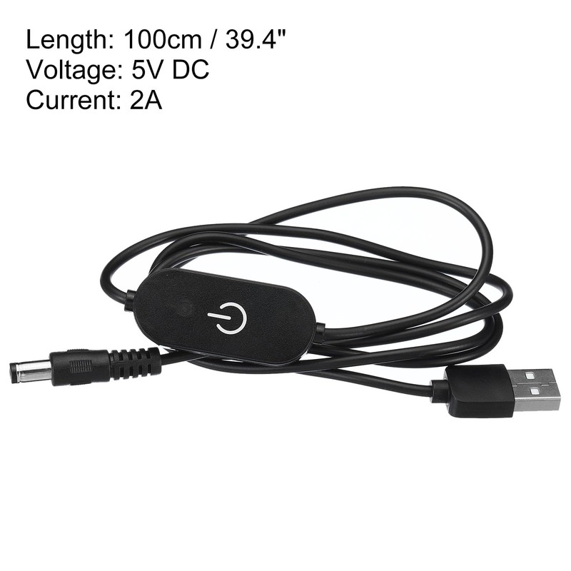 PATIKIL 2 PCS LED Touch Inline Dimmer Switch Us b