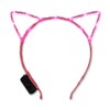 Pink Starlight LED Kitty Light Up Cat Ears Headband