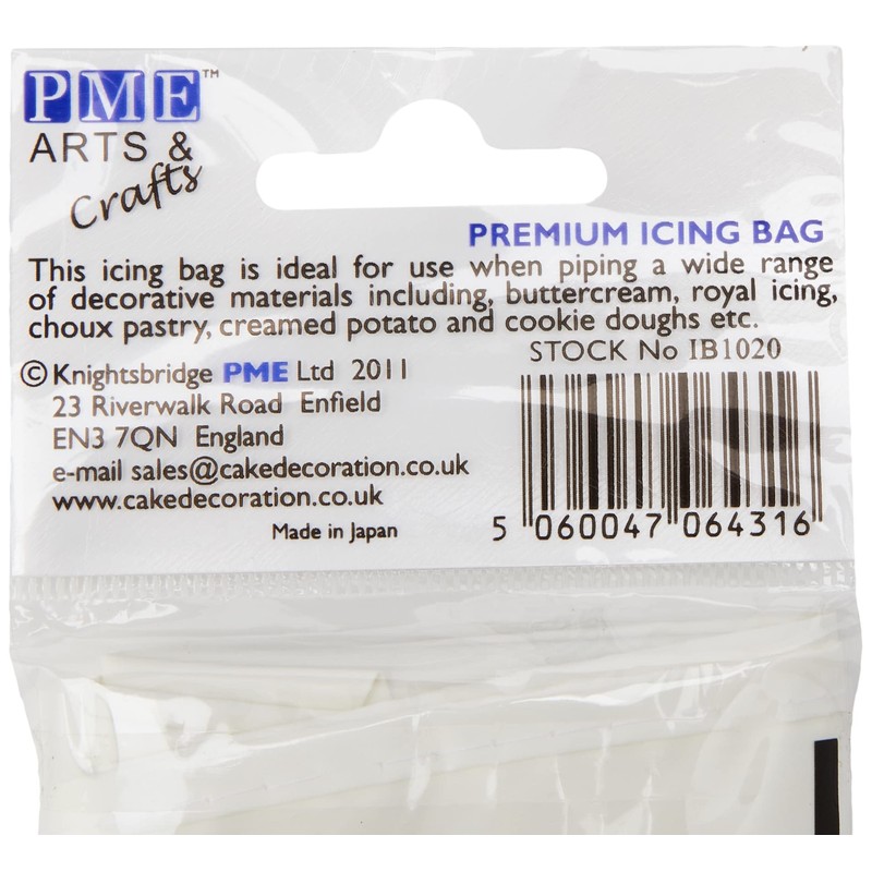 PME IB1020 Premium Quality Icing Bag,Transparent,40 cm (16-Inch)