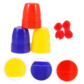 TOYANDONA Trick Cups Balls 30pcs Party Props Tools for Kids Toys for Kids Performance Magics Cup Cups and Knitted Balls Magician Prop Trick Cup Prop for Magician Party Prop