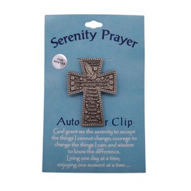Guardian Cross Pewter Clip, Visor or Money Holder, Faith Gift, 2.25 Inches