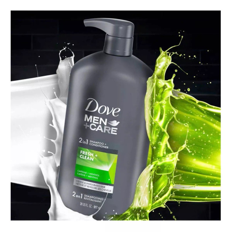 Dove Shampoo 2 En1 Dove Men Care Acondicionador Fresh Clean