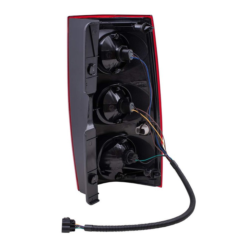 Brock Replacement Driver Tail Light Lens Compatible with 2007-2014 Yukon