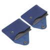 PATIKIL Slim Leather Card Holder with Snap Closure, 2 Pcs