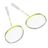 2 Player Badminton Racquets Set Lightweight Carbon Composite Double Rackets