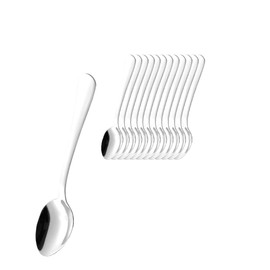 Esmeyer Sylvia - Set da 12 cucchiaini da Espresso Sylvia in Acciaio Inox 18/0 Lucido, in Scatola di Cartone Bianco