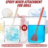 12 Pieces Paint Mixer Drill Attachment,Helix Paint Mixer Resin Drill