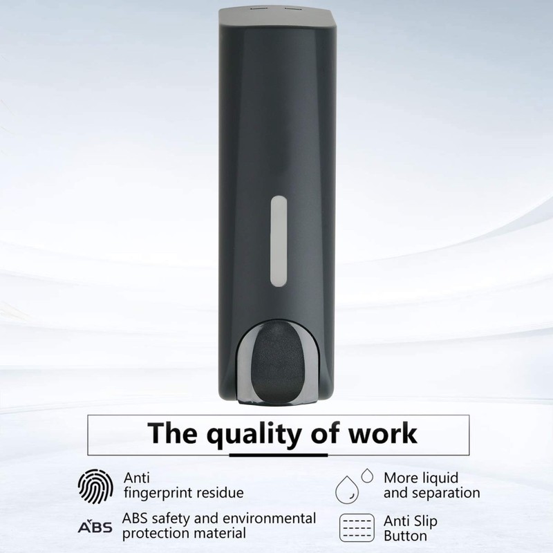 Soap Dispenser Shower Gel Shampoo Conditioner ABS Wall Mount 350ml