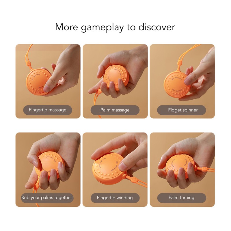 Mini Hand Massager for Finger USB Rechargeable Palm Size Electric