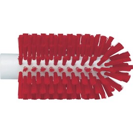 Vikan 5380-77-4 Stiff Tube Brush, Polyester, 3-3/32" x 6" OAL, Red