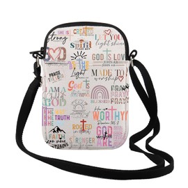 FOTAP Religious Gift The Way The Truth The Life Christian Crossbody Bag Bible Verse Gift Inspirational Gift for Women (the way Cr UK)