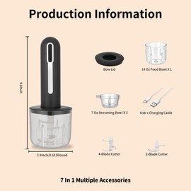 Wireless Electric Food Processor，4-Cup Electric Food Chopper For Meat,Onions,vegetables,Garlic,Complementary Food, Meat Chopper Blender
