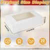 KEYIDO 20 Pack Cookie Boxes with Window, 8.5”×5.5”×2” Sweet Boxes