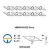 CDBP Diamond Carbide Insert Replacement Cutter for DIY Wood Turning,