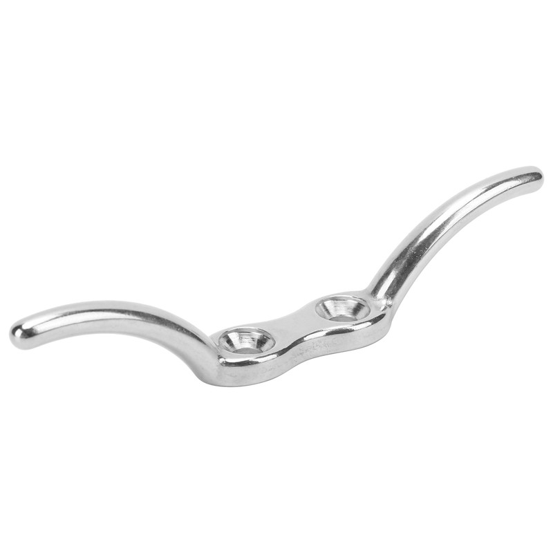 2pcs/set 6in Cleat Stainless Steel Flagpole Cleat Hook Flag Halyard