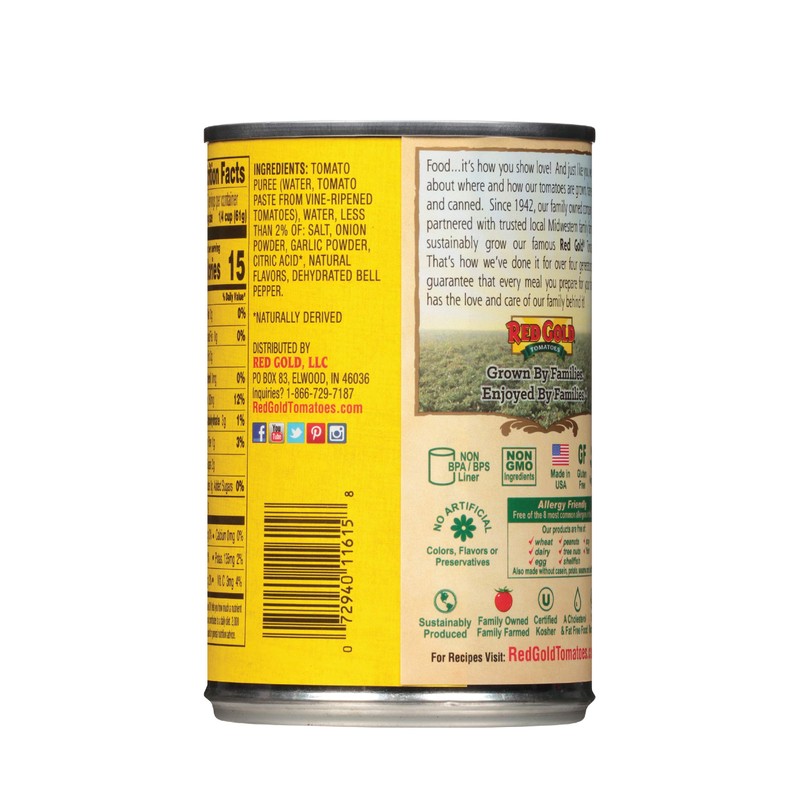 Red Gold Tomato Sauce, 15 oz, 3-Pack