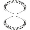 Metal Headband Head Band Unisex Black Hair Band,2Pcs Men Women's
