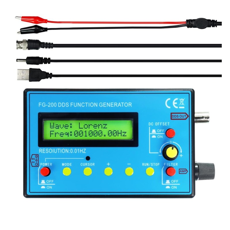 0.01Hz-500kHz DDS Signal Function Generator 7.83HZ Schumann Resonator Frequency Generator