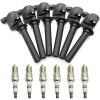 Gearzaar 6x Ignition Coil Pack & 6x Spark Plug For