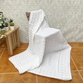 Knitting Pattern for Babies Shawl in Double Knitting, Baby Afghan Knitting Pattern, Baby Blanket Knitting Pattern, DK Knitting Pattern, Book, Booklet, Instructions KP652