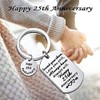 BAUNA Wedding 1st,5th,10th,25th,Anniversary Wife Gift Husband Gift (25th Anniversary)