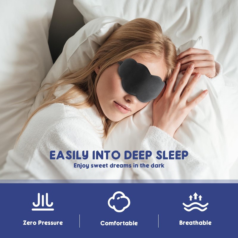 2 Pack 3D Memory Foam Eye Mask for Sleeping, Zero