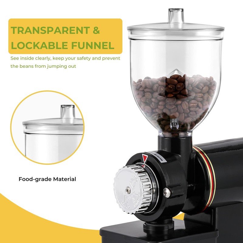 Flyseago Burr Coffee Grinder Electric Espresso Grinder Commercial & Homeuse