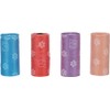 Flamingo Poop Bag Basic Paws Multicoloured 4 x 15 Pieces