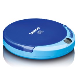 Lenco CD-011 Portable CD Player/Walkman/Diskman/CD Walkman, blue