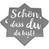 HEKU 'Schön dass du da bist' Cocktail Napkins, 3-Ply, 25