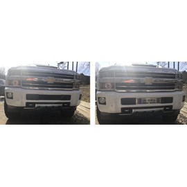 Mountains2Metal High Country Bumper Grille Insert - Brushed SS fits 2015-2019 Chevy 2500 3500 HD #400-130-3