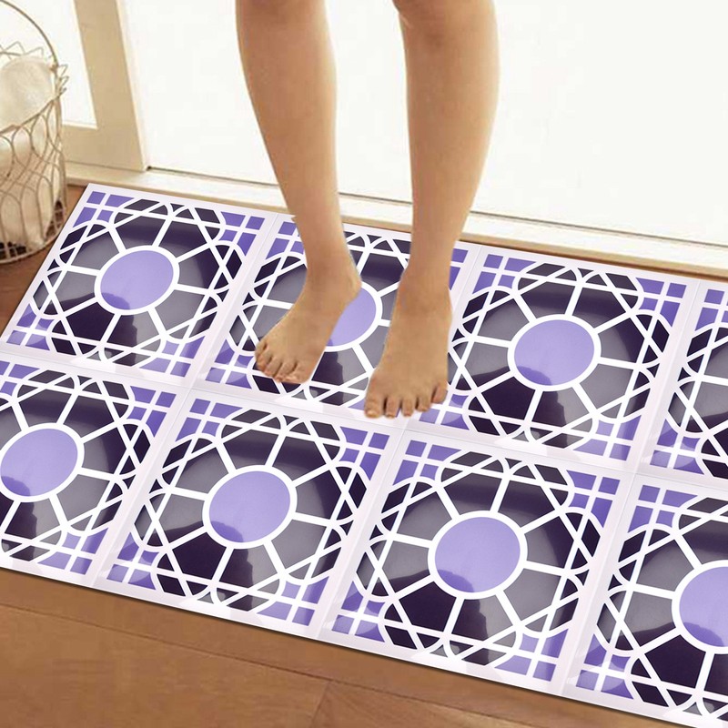 10Pcs set Imitation Ceramic Tile Wall Sticker Waterproof SelfAdhesive Wallpaper