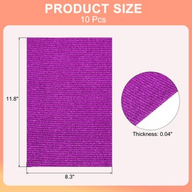 Rebower Corrugated Cardboard Paper Sheets, Corrugated Paper Cardboard Inserts [for Craft and DIY Projects] - 11.8x8.3 Inch/Dark Pink/10 Pcs