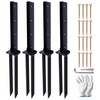 ATCWF 4-Pack Fence Post Repair Kit, 32in Heavy Duty Ground