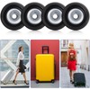 Pack of 4 Suitcase Wheels Replacement Wheels, Universal Luggage Suitcase