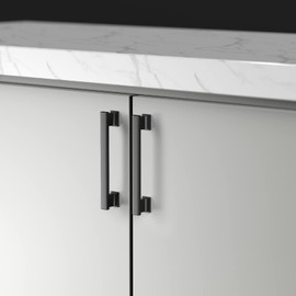 9BUILD 5 Inch(128mm) 20 Pack Matte Black Cabinet Pulls - Kitchen Cabinet Hardware