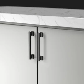 9BUILD 5 Inch(128mm) 20 Pack Matte Black Cabinet Pulls - Kitchen Cabinet Hardware