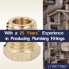 LTWFITTING No Lead Brass Hex Pipe Bushing Reducer Fittings 1/4"