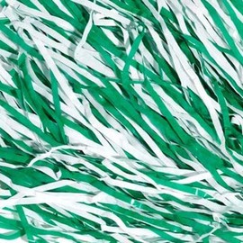 Anderson's Premium Kelly Green and White School Spirit Shakers, Cheerleader Pom Poms, Sports Fan, Football, Basketball, Homecoming, Squad, Team, Party, Dance Club, Celebration Pack of 6