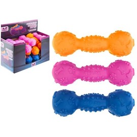 Assorted Squeaking Dumbbell Toy (17.5cm) Pack Of 1 - Colorful, Fun & Engaging For Pets - Perfect For Playtime With Your Pets