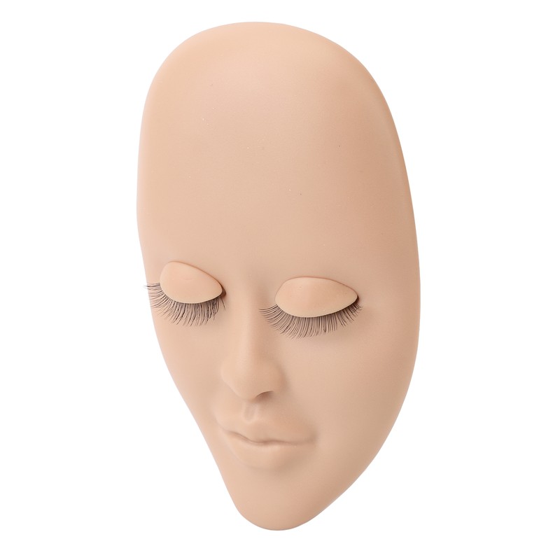 Lash Mannequin Head Reusable Soft Rubber 3D Effects Replaced Eyelids